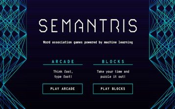 AI Game Semantris with WIO AI