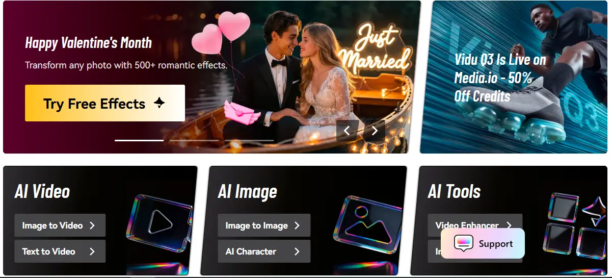 wondershare- media homepaage